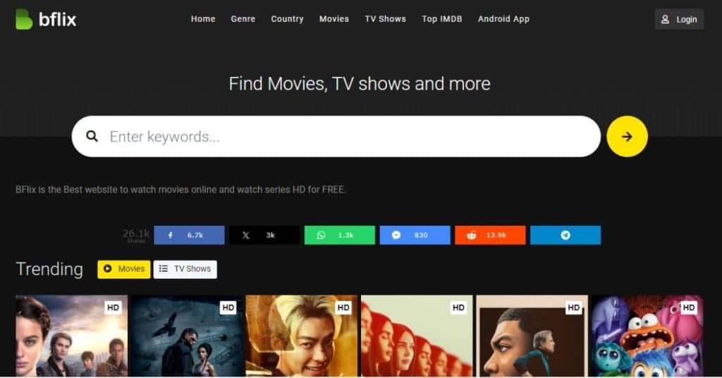 BFlix runs in your web browser